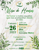 MISA DE HONRAS DEL MES DE FEBRERO